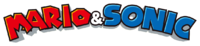 The first logo of the Mario & Sonic series used in the first three installments.