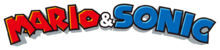 The first logo of the Mario & Sonic series used in the first three installments.