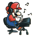 Mario making music