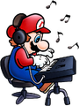 Mario making music