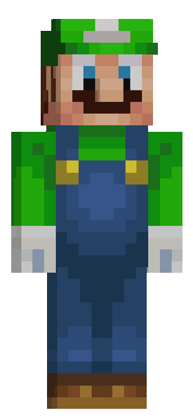 File:Minecraft Mario Mash-Up Luigi rotating.gif
