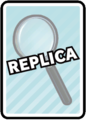 The Magnifying Glass as a replica card.
