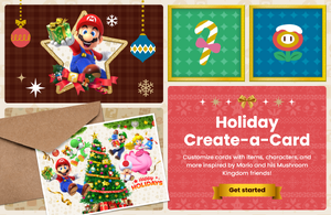 Title screen of the 2024 Holiday Create-a-Card application