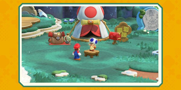 Banner from an opinion poll on character meet & greets from Super Mario Bros. Wonder – Nintendo Switch 2 Edition + Meetup in Bellabel Park for the Nintendo Switch 2