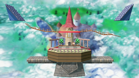 Peach's Castle (Super Smash Bros. stage) in Super Smash Bros. Ultimate.