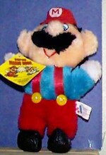 A plush of Mario.