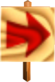 A Arrow Sign in Super Mario 64