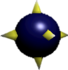 Model of the bomb from Super Mario 64.