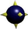 Model of the Floating Mine enemy from Super Mario 64.