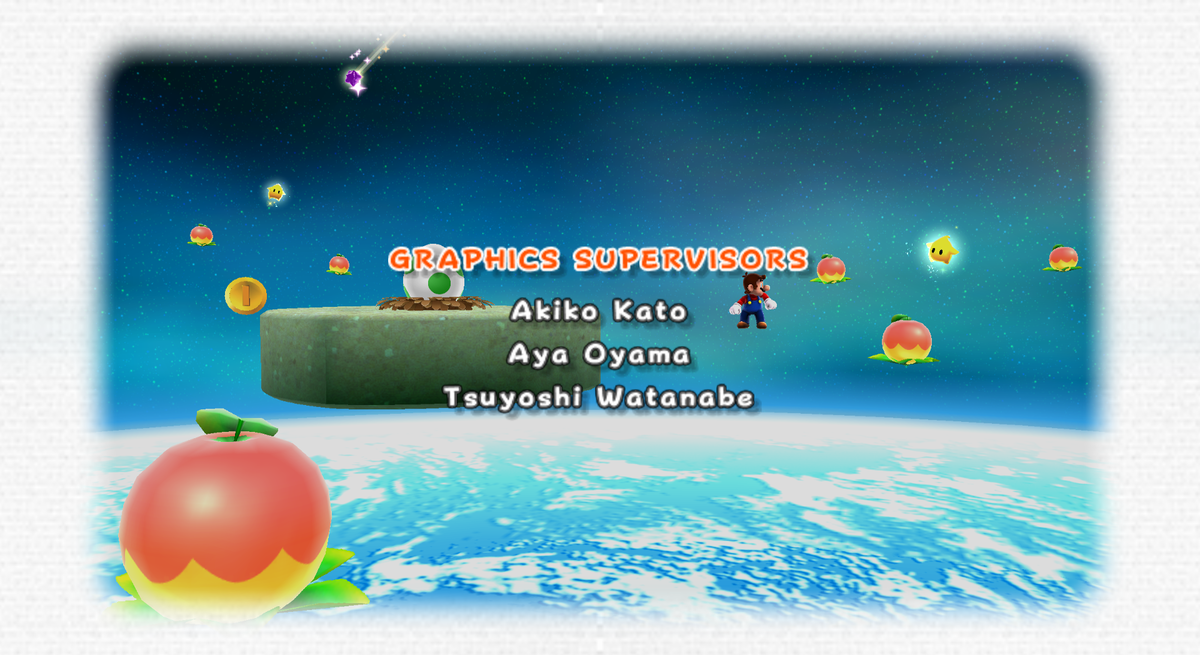 File:SMG2 Credits Invisible Platform Glitch.png - Super Mario Wiki, the ...