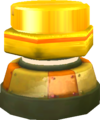 Model of a Ball Beamer with a gold screw from Super Mario Galaxy