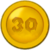 30-Coin icon from Super Mario Maker 2 (Super Mario 3D World style)