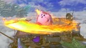 Kirby utilizing Pyra's Flame Nova as his Copy ability from Super Smash Bros. Ultimate.