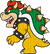 Model of a wooden cutout of Bowser from Super Mario 3D World.