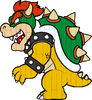 Model of a wooden cutout of Bowser from Super Mario 3D World.