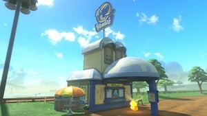 A Yoshi's location in Mario Kart World