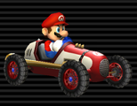 Mario's Classic Dragster from Mario Kart Wii