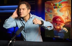 Claudio Santamaria dubbing for the The Super Mario Bros. Movie