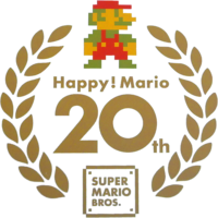 Standard logo used for Happy! Mario 20th Super Mario Bros.