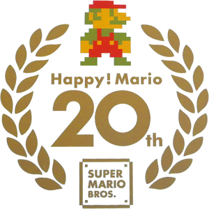Standard logo used for Happy! Mario 20th Super Mario Bros.