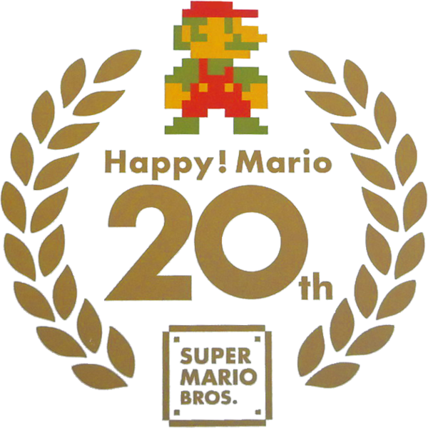 File:Happy! Mario 20th Anniversary standard logo.png