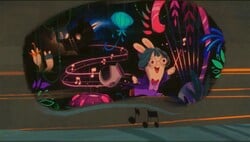 one of Allegra's backstory mural at the Melodic Gardens.