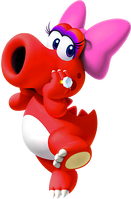 Artwork of Birdo (Red) from Mario Kart Tour