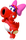 Artwork of Birdo (Red) from Mario Kart Tour