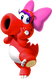Artwork of Birdo (Red) from Mario Kart Tour