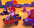 Thumbnail of the Toadette Cup challenge from the Sunset Tour; a Big Reverse Race challenge set on GBA Sunset Wilds