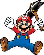 Artwork of Mario from Mario Party Advance
