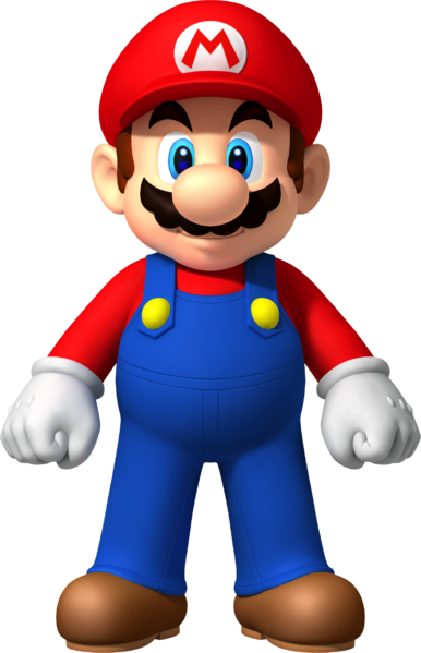 Artwork of Mario in New Super Mario Bros. Wii
