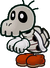 Sprite of a Dry Bones from Paper Mario: The Thousand-Year Door