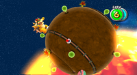 Brown Planet from Bowser's Galaxy Reactor.
