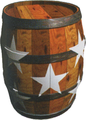 A Star Barrel from Donkey Kong Country 2: Diddy's Kong Quest