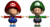 Baby Mario and Baby Luigi's t-posed models from Mario Kart 8.