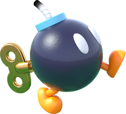 Artwork of a Bob-omb in Mario Party: Star Rush