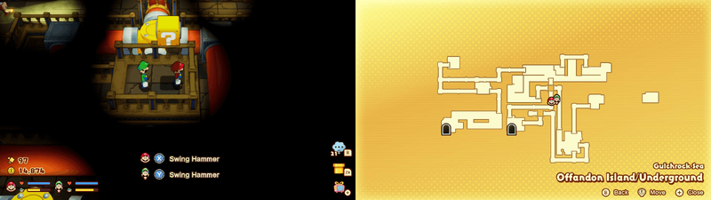 Block 25 in Offandon Island from Mario & Luigi: Brothership