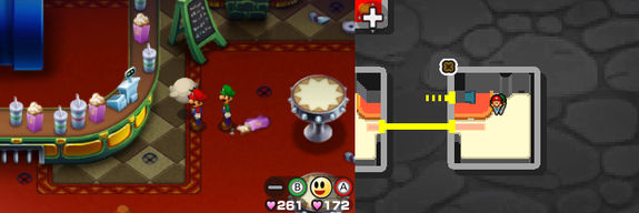 Location of the first 4 beanholes in Bowser's Castle.