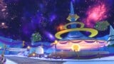 View of the starting line area of 3DS Rosalina's Ice World
