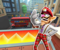 The course icon of the T variant with Waluigi (Bus Driver)