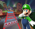 The course icon of the Trick variant with Luigi