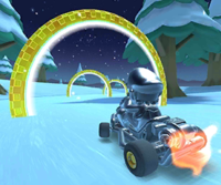 Thumbnail of the Baby Daisy Cup challenge from the Valentine's Tour; a Ring Race challenge set on N64 Frappe Snowland