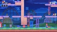 Screenshot of Merry Mini-Land Plus level 4-6+ from the Nintendo Switch version of Mario vs. Donkey Kong