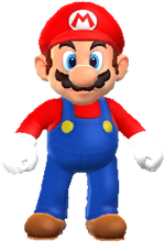 A picture of Mario from a screenshot from Mario Party 9.