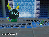 Yoshi facing Big Bully