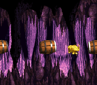 The first Bonus Stage in Mine Cart Madness