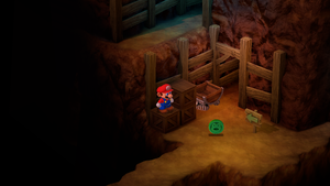 Frog Coin found in the mines of Moleville of Super Mario RPG.