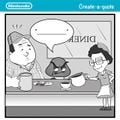 "Create-a-quote" illustration from Nintendo of America's Instagram account