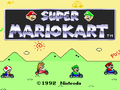 "Super Mario Kart Title Screen"